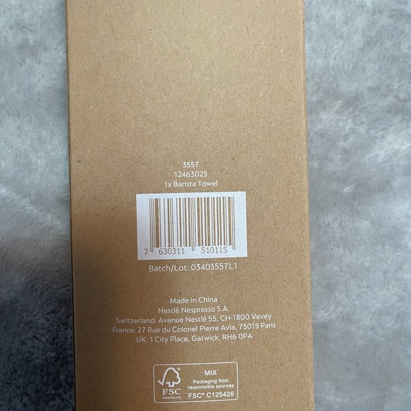 Nespresso Barista towel new in box - Picture 9 of 9